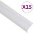 Profile trepte în formă de L, 5 buc. șampanie 100 cm aluminiu GartenMobel Dekor