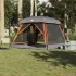 Cort de camping pentru 6 persoane, gri/portocaliu, impermeabil GartenMobel Dekor