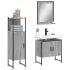 Set dulapuri de baie, 3 piese, stejar afumat, lemn prelucrat GartenMobel Dekor