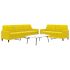 Set de canapele cu perne, 2 piese, gri deschis, catifea GartenMobel Dekor