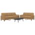 Set de canapele cu perne, 2 piese, gri deschis, catifea GartenMobel Dekor