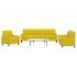 Set de canapele cu perne, 3 piese, gri închis, catifea GartenMobel Dekor
