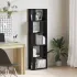 Bibliotecă, lemn vechi, 45x24x159 cm, lemn prelucrat GartenMobel Dekor