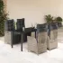 Set mobilier de grădină cu perne, 5 piese, gri, poliratan GartenMobel Dekor