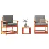 Set mobilier de grădină, 3 piese, alb, lemn masiv de pin GartenMobel Dekor