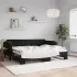 Pat de zi cu extensie, negru, 90x200 cm, catifea GartenMobel Dekor
