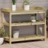 Masă de plantare cu rafturi maro 82,5x45x86,5 cm lemn masiv pin GartenMobel Dekor