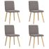 Scaune de sufragerie 6 buc. negru material textil GartenMobel Dekor
