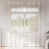 Perdele Voile cu Oelii 2 buc Crem 140x140 cm GartenMobel Dekor