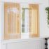 Perdele Voile cu Bucle 2 buc Albastru Regal 140x140 cm GartenMobel Dekor