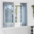 Perdele Voile cu Bucle 2 buc Albastru Regal 140x260 cm GartenMobel Dekor