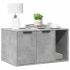 Cutie litieră pisici alb 80x50x45 cm lemn prelucrat GartenMobel Dekor
