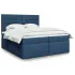 Pat box spring cu saltea, gri deschis, 200x200 cm, textil GartenMobel Dekor