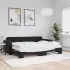 Pat de zi cu extensie și saltele, gri deschis 80x200 cm catifea GartenMobel Dekor