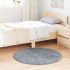 Covor Shaggy Bej 100x100 cm Poliester GartenMobel Dekor