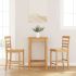 Scaune de bar, 2 buc., alb, material textil GartenMobel Dekor