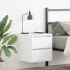 Noptiere montate pe perete 2 buc Gri Sonoma 38x34x40 cm GartenMobel Dekor