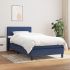 Pat box spring cu saltea, crem, 80x200 cm, textil GartenMobel Dekor