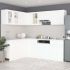 Set dulapuri de bucătărie, 11 piese, alb, PAL GartenMobel Dekor