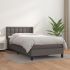 Pat box spring cu saltea, negru, 100x200 cm, piele ecologică GartenMobel Dekor