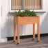 Jardinieră cu roți și căptușeală 71x37x80 cm lemn masiv de brad GartenMobel Dekor