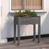 Jardinieră cu roți & căptușeală maro 71x37x76cm lemn masiv brad GartenMobel Dekor
