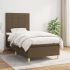 Pat box spring cu saltea, gri închis, 80x200 cm, textil GartenMobel Dekor