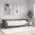 Pat de zi cu saltea, gri deschis, 90x200 cm, textil GartenMobel Dekor
