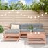 Set mobilier relaxare de grădină 5 piese lemn masiv de pin GartenMobel Dekor