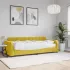 Pat de zi cu saltea, galben, 90x200 cm, catifea GartenMobel Dekor