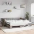 Pat de zi cu extensie, crem, 90x200 cm, textil GartenMobel Dekor