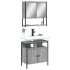 Set mobilier de baie, 2 piese, negru, lemn compozit GartenMobel Dekor