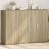 Dulapuri, 2 buc., gri beton, 60x31x84 cm, lemn prelucrat GartenMobel Dekor