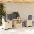 Set mobilier de grădină cu perne, 5 piese, bej, poliratan GartenMobel Dekor