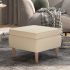 Scaun cu picioare din lemn, gri deschis, material textil GartenMobel Dekor