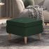 Scaun cu picioare din lemn, gri deschis, material textil GartenMobel Dekor