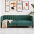 Canapea cu 2 locuri, maro, material textil GartenMobel Dekor
