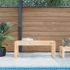 Bancă de grădină, alb, 110x38x45 cm, lemn masiv de pin GartenMobel Dekor