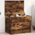 Cufăr de depozitare stejar fumuriu 84x42x46 cm lemn prelucrat GartenMobel Dekor