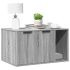Cutie litieră pisici alb 80x50x45 cm lemn prelucrat GartenMobel Dekor