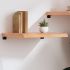 Raft de perete maro deschis 120x40x(2-4) cm lemn stejar tratat GartenMobel Dekor
