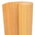 Gard de grădină cu două fețe, maro, 90 x 300 cm, PVC GartenMobel Dekor