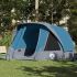 Cabină cort de camping, 4 persoane, albastru, impermeabil GartenMobel Dekor