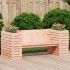Banchetă cu jardiniere, 167,5x60x65 cm, lemn masiv pin tratat GartenMobel Dekor