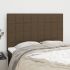 Tăblii de pat, 4 buc, gri închis, 72x5x78/88 cm, textil GartenMobel Dekor