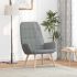 Scaun de relaxare, gri deschis, material textil GartenMobel Dekor