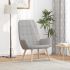 Scaun de relaxare, gri deschis, material textil GartenMobel Dekor