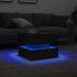 Masuta de cafea cu lumini LED Stejar negru 90x50x40 cm GartenMobel Dekor