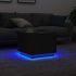 Masuta de cafea cu lumini LED Stejar negru 90x50x40 cm GartenMobel Dekor