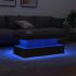 Măsuță de cafea cu lumini LED, alb, 90x50x40 cm GartenMobel Dekor
